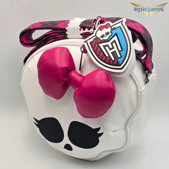 Loungefly Monster High Skullette Figural Crossbody Bag with Coin Bag New - Picture 4 of 8